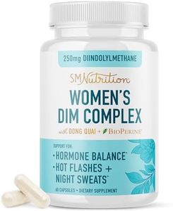 DIM Supplement 250 mg | Estrogen Balance for Women | Hormone Menopause Relief, Hot Flashes & Night Sweats, PCOS & Estrogen Metabolism Support Supplements with Dong Quai | Gluten-Free, 2-Month Supply