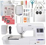 Brother SE1900 Sewing and Embroidery Machine, 138 Designs, 240 Built-in Stitches, Computerized, 5" x 7" Hoop Area, 3.2" LCD Touchscreen Display, 8 Included Feet