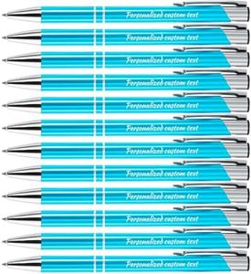 KOLOWKO Personalized ballpoint pen with name or greeting, customized pen, 0.5mm black ink, suitable for men women office school business promotion wedding ballpoint pen gift