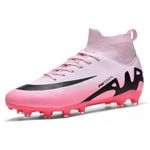 Mens Football Shoes High Top Spikes Youth Outdoor Training Football Shoes Professional Athletic Sports Shoes Turf Trainers