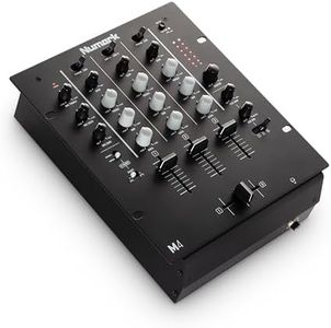 Numark M4 |3-Channel Rack Mountable DJ Scratch Mixer with 3-Band EQ, Club-Ready Inputs, Mic Input and Reverse/Slope Controls