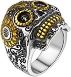 FaithHeart Mans Gothic Rings Stainl
