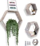Comfify Rustic Wall Mounted Hexagon