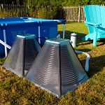 SolarisKit S400 Solar Heater for Above Ground Swimming Pools; Attractive, Space Saving, and Eco Ground Mounted Solution, Made in the UK, European Certified, Certified B Corp Company