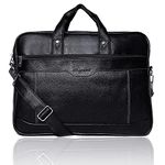 Bagneeds Synthetic Leather Best Laptop Messenger Bag for Men/Women (Black)