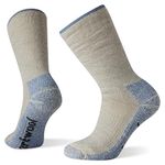 Smartwool Women's Hike Classic Edition Max Cushion Mountaineer Crew Socks – Merino Wool Socks for Hiking, Camping, Walking & Hunting – Made in USA - Light Gray, M