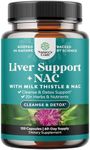 Liver Support Supplement with NAC - Herbal Liver Supplement with N Acetyl Cysteine Silymarin Milk Thistle Extract Dandelion Root Artichoke Extract Choline Bitartrate and Berberine 120 Capsules