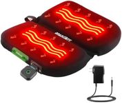 ROADDPMATE Cordless Heated Seat Cushion, Rechargeable Office Seat Cushion, Foldable Bleacher Seat Cushion, Portable Heating Pad for Outdoor Sports, Camping, Fishing, Home with 3 Heat Settings