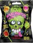 Sour Madness Extreme Sour Lollipop 10 Sour Pops 100g (Imported)