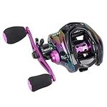 Baitcasting Reel High Speed Ratio 8.1:1 Baitcasting Fishing Reel Metal Lightweight Casting Fishing Wheel Reels(Left)