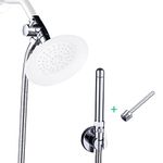 Shower Enema System with 100 Inches Hose, Diverter, Water Control Valve for Men and Women Portable Cleaning, Enema Nozzle Kit Cleaner Attachment (Polished Chrome)