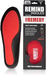 Remind Insoles - Remedy - Heat Moldable Insoles for Arch Support - Custom Support with Heat Molding Tech - Fits All Arch Types - (8/8.5)