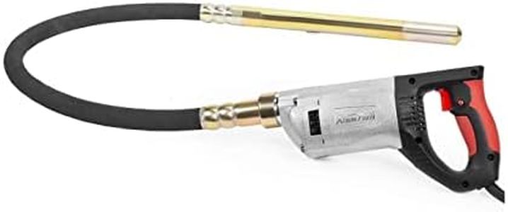 XtremepowerUS 2200W Portable Hand Held Concrete Vibrator Electric 5" ft Long Shaft Construction Mixer Cement Portable Pencil Cement Vibrarator for Remove Air Bubble and Mix Concrete