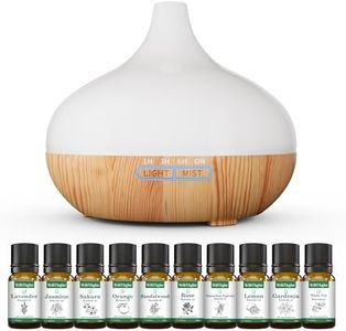 Aroma Diffuser Set for Essential Oils 500 ml Remote Control, 14 LED Colours & 4 Timer Settings - Ideal for Relaxation, Wellness & Aromatherapy