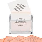 TableTopics Friendship - 135 Conversation Starter Cards with Questions, Quotes, and Tips for Groups of Friends to Play and Deepen Bonds