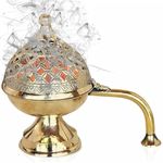 Handcrafted Brass Loban Burner, Dhooni Dhoop Dani, Dhuni Brass Table Dhoop Dani, Incense Burner for Loban