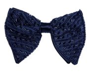 KRAWATTE Men’s Pre-Tied Designer Micro Silk Butterfly Bow Tie (DB-22)