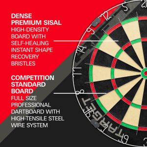 Target Darts Rift Dartboard Set – Professional Bristle Board with Accessories