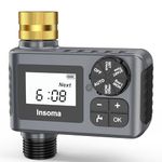 Water Timer for Outdoor Garden Hose, Hose Timer with Rain Delay/Manual Mode, Automatic Drip Irrigation Controller System for Lawn Yard Garden Watering