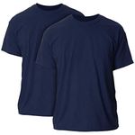 Gildan Men's Heavy Cotton T-Shirt, Style G5000, Multipack, Navy (2-pack), Large