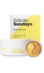 Eclectic Sundays 24k Gold Under Eye Patches - Infused With Aloe Vera, Hyaluronic Acid, Snail Collagen - Organic Golden Gel Eye Masks for Puffy Eyes, Eye Bags, Dark Circles, Crows Feet - 60 Patches