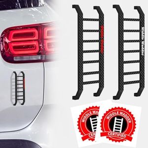 2 Pcs Widdle Wadder Ladders & 2 Pcs Widdle Wadder Certified Stickers, Magnetic Little Ladder Suitable for Truck SUV Car