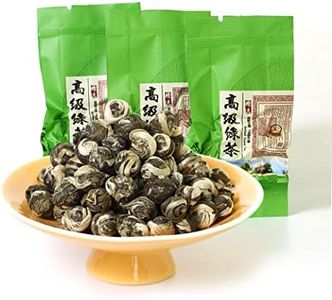 GOARTEA 10pcs 8g Nonpareil Supreme Jasmine Pearls Tea Jasmine Tea Loose Leaf Jasmine Green Tea Chinese Jasmine Dragon Pearls Tea Easy Bag