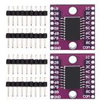 2 Pcs Darlington Transistor Arrays Module, ULN2803A Purple Darlington Transistor Arrays Driver Module, Industrial Electrical Accessories for Indoor Air Quality Monitoring