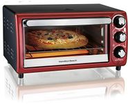 Hamilton Beach 4-Slice Toaster Oven, Red