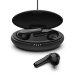 Belkin SoundForm Move True Wireless Earbuds (Bluetooth Earphones with Charging Case, Touch Controls, IPX5 Certified Sweat and Water Resistant with Deep Bass for iPhones, Androids and More) , Black