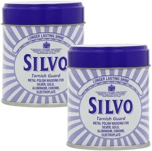SILVO Ouate de polissage argenté 75 g, longue durée, bijoux