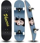 PHOEROS Skateboards-Complete Skateboard for Beginners Teens Kids Boys Girls-31’’x8’’ Skate Board with Canadian Maple Cruiser Pro Skateboards, Long Boards Skateboard.