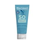 Blue Lizard Sensitive Mineral SPF 50 Sunscreen Lotion, 100% Mineral Sunscreen, UVA/UVB Protection, Infused with organic Aloe Vera, Soothes and Hydrates, 89 ml
