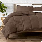 Bare Home Comforter Set - King/California King - Ultra-Soft - Premium 1800 Series - All Season Warmth (King/Cal King, Cocoa)