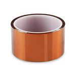 High Temp Tape,1 Roll Polyimide High Resistant Tape 2 inches Kapton Tape High Temperature Tape with Silicone Adhesive for Masking,Soldering,Electrical, etc.