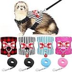 4 Pieces Small Pet Harness Vest and