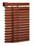 PVC wood grain Effect Venetian Blinds - 45cm x 150cm - Walnut Colour- Window Curtains - Child Safe Pull Cords - Included All Fittings