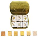 CSY art gallery Metallic Watercolor Paint Sets – Set of 6 Half Pans Shimmery Gold Solid Water Color – Artist Quality – Perfect for Adults, Students, Hobbyists(Earth Golden)