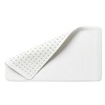 Rubbermaid Commercial Products Bath Tub and Shower Mat | Large - 28 x 16 in. | White | Machine Washable | Safti-Grip Non-Slip Bathroom Mat with Suction Cups for Home/Hotel/Shower/Bathtub