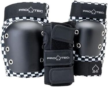 Pro-Tec Street 3-Pack Pad Set - Protective Gear for Skateboarding, Roller Skating, Scooter, Bicycling