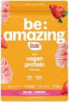 BEAM Be Amazing Be Amazing Vegan Protein Powder | 20g Plant-Based Protein with Prebiotics Fibers | Sugar-and-Gluten-Free Shake Mix, Low Carb, Non-Dairy Funfetti Smoothie | Birthday Cake, 25 Servings