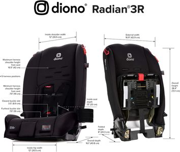 Diono Radian 3R Convertible Car Seat – Rear & Forward Facing