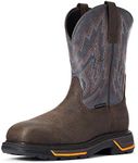 ARIAT Men's Big Rig H20 Composite Toe Work Boot, Dark Brown/Distressed Brown, Iron Coffee/Slate, 12 Wide
