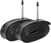 2-PCS 700C Heavy Duty Bike Tire Tubes 700x25C 700x26C 700x28C 700x30C 700x32C FV80mm Presta Valve Premium Butyl Rubber Inner Tubes Compatible with 700x25C/26C/28C/30C/32C/34C Bike Bicycle Tires Tubes