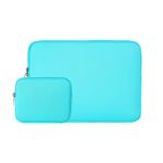 RAINYEAR 15 Inch Laptop Sleeve Protective Case Soft Cover Computer Carrying Bag with Accessories Pouch,Compatible with New Model 15.4 MacBook Pro Touch Bar Specially for A1938 A1707 A1990(Blue)