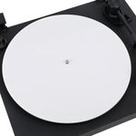 Gartopvoiz White Acrylic Turntable Platter Mat for All Vinyl Player, 12" Anti Vibration Record Slipmat