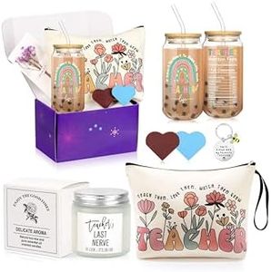 JTENGTOP Teacher Appreciation Gifts for Women, Teacher Christmas Ideas Gifts from Student, Best Teacher Christmas Retirement Appreciation Gifts Set, Thank You Birthday Gifts for Teacher
