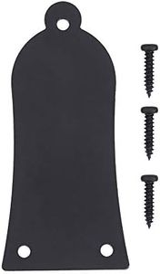 Alomejor Cubierta de Varilla de Armadura de Hierro de 3 Agujeros Cubierta de Varilla de Guitarra con Forma de Campana con Tornillos para Accesorios de Guitarra Baja(Negro)