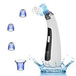 Blackhead Remover Vacuum Tools, USB Rechargeable Black Head Pore Pimple Extractor with 4 Suction Heads, Led Display Facial Skin Care Tools Suctioner, Acne Comedones Whitehead Cleaner for Women & Men