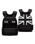 Zero.One% 10kg Weighted Vest Ultradurable And Adjustable Built For Crossfit Strength Training Calisthenics And Home Workouts Grey (Union Jack)